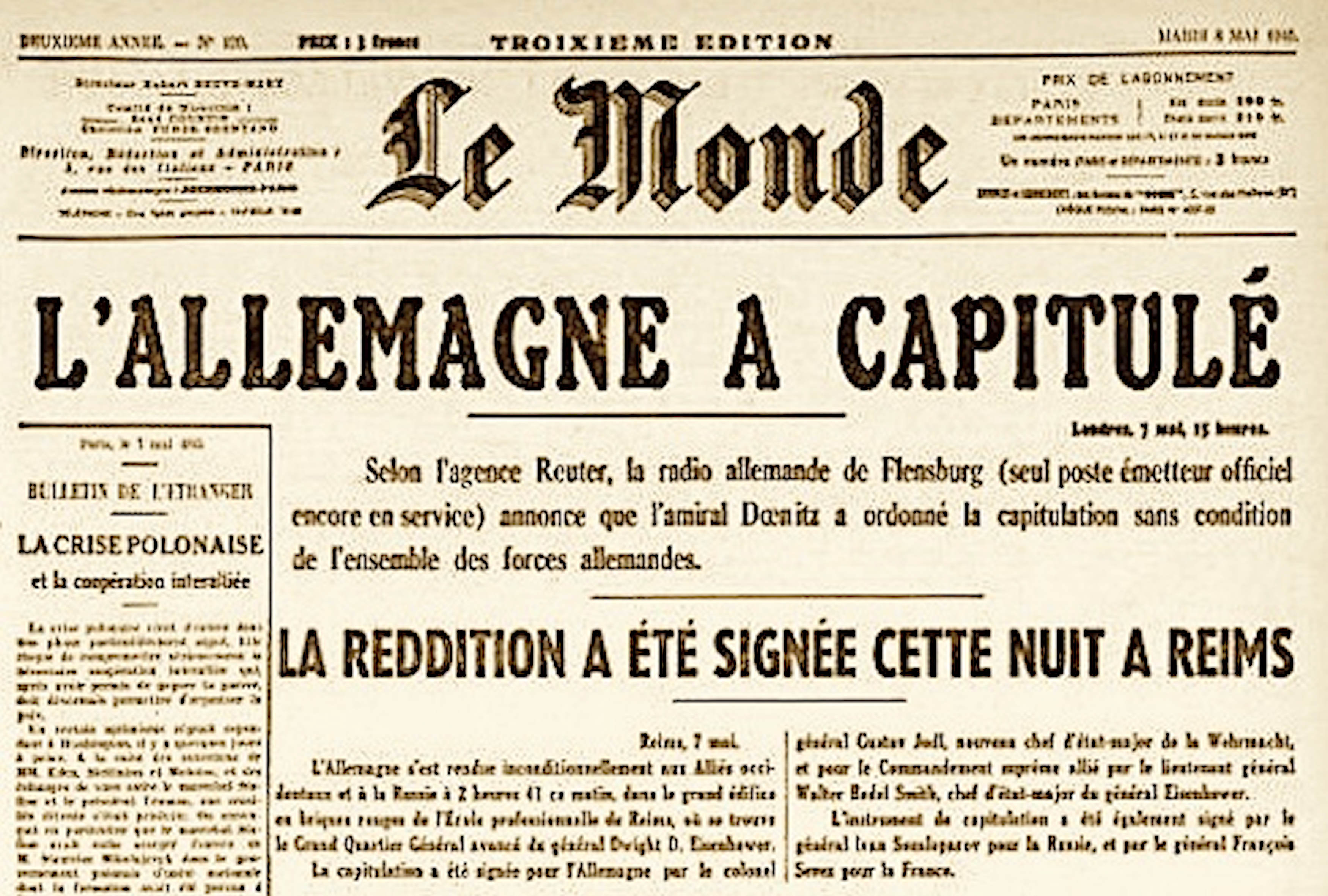 ÉPHÉMÉRIDES DU 8 MAI
