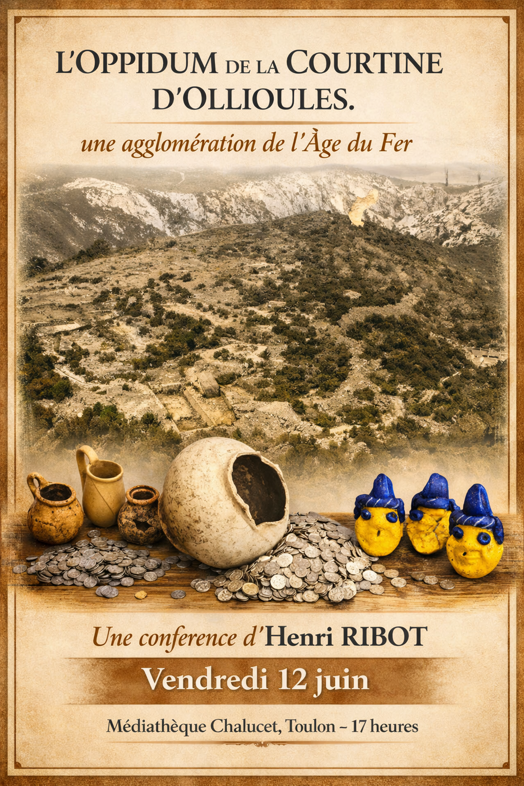 LA COURTINE D&rsquo;OLLIOULES une agglomération de l&rsquo;Âge du Fer.